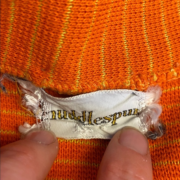 Vintage 70s Short Sleeve Knit Stripe Top - Picture 5 of 5